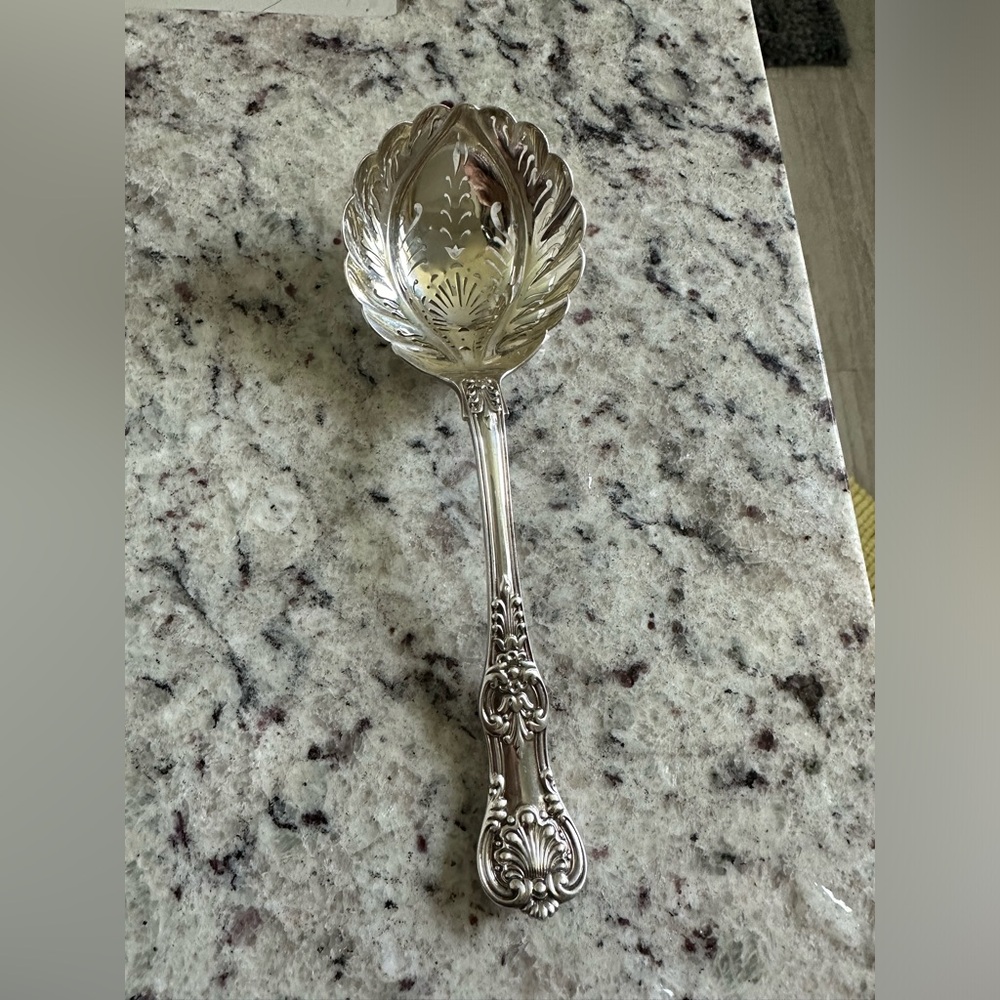Tiffany & Co English King Sterling sugar swifter